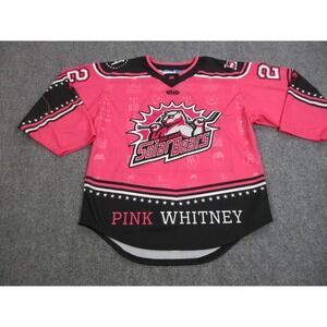 Dave Portnoy Orlando Solar Bears Jersey Mens‎ 52 Pink Barstool Spittin Chiclets